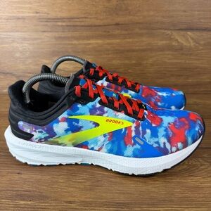Brooks Launch 9 Running Shoes Womens Size 9 Sneaker Multicolor Tie Dye NightLife